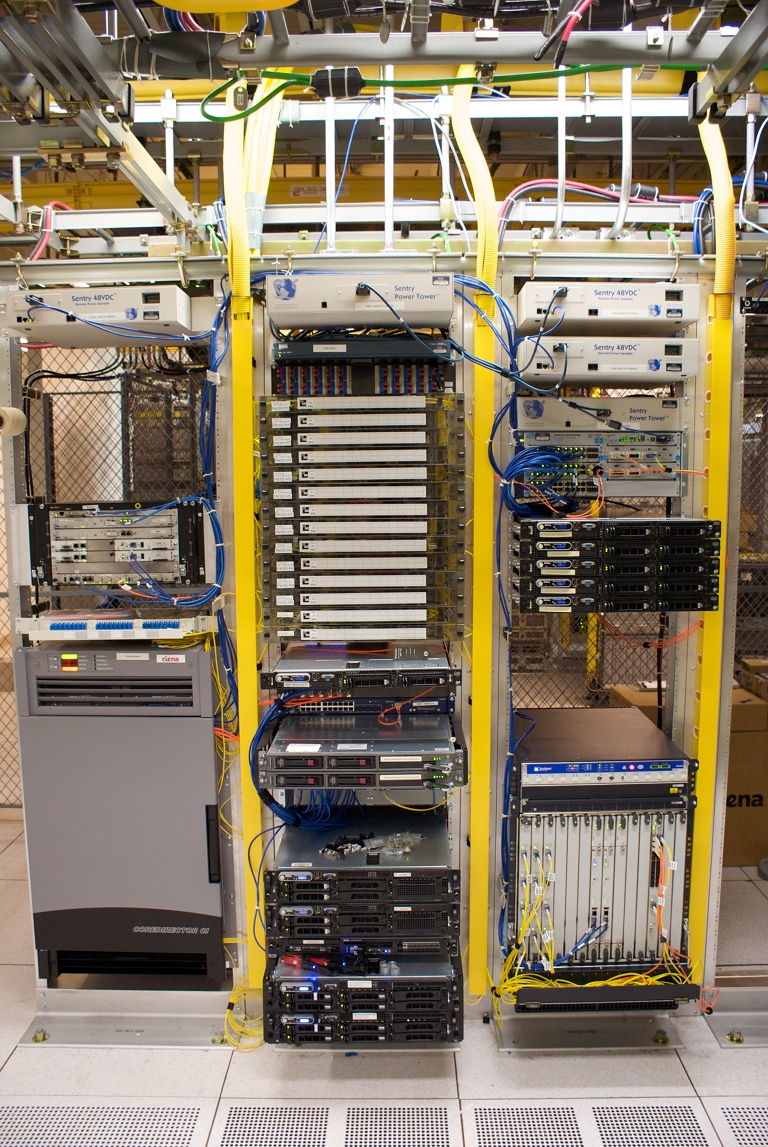 Centered view of the three I2 racks at WASH.
